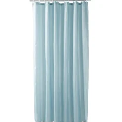 New Gifi Rideau de douche bleu clair