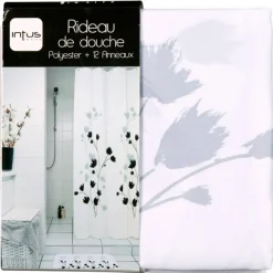Gifi Rideau de douche fleur