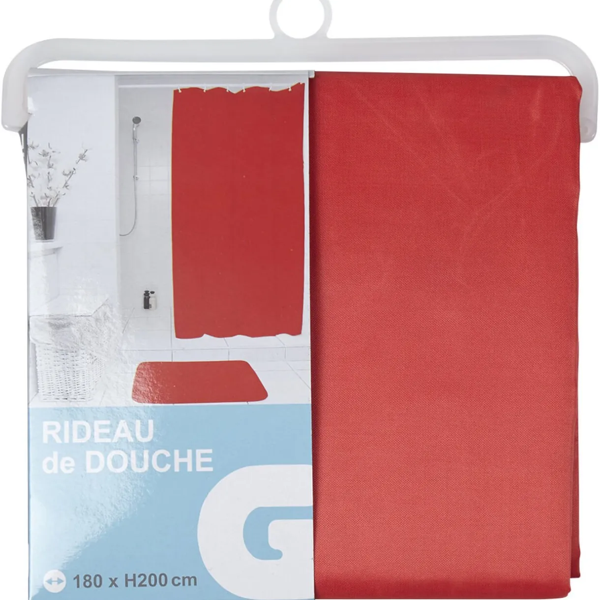 Gifi Rideau de douche rouge