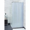 Clearance Gifi Rideau de douche semi-transparent blanc