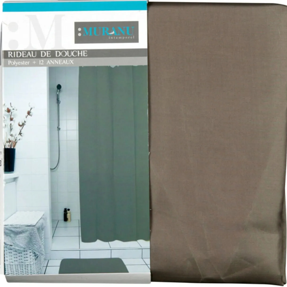 Clearance Gifi Rideau de douche taupe