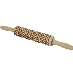 Rouleau à pâtisserie imprimé bois décor losange^Gifi Hot