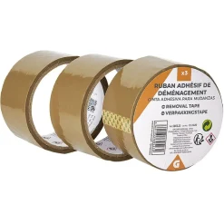 Outlet Gifi Rouleau adhésif marron L.25 m