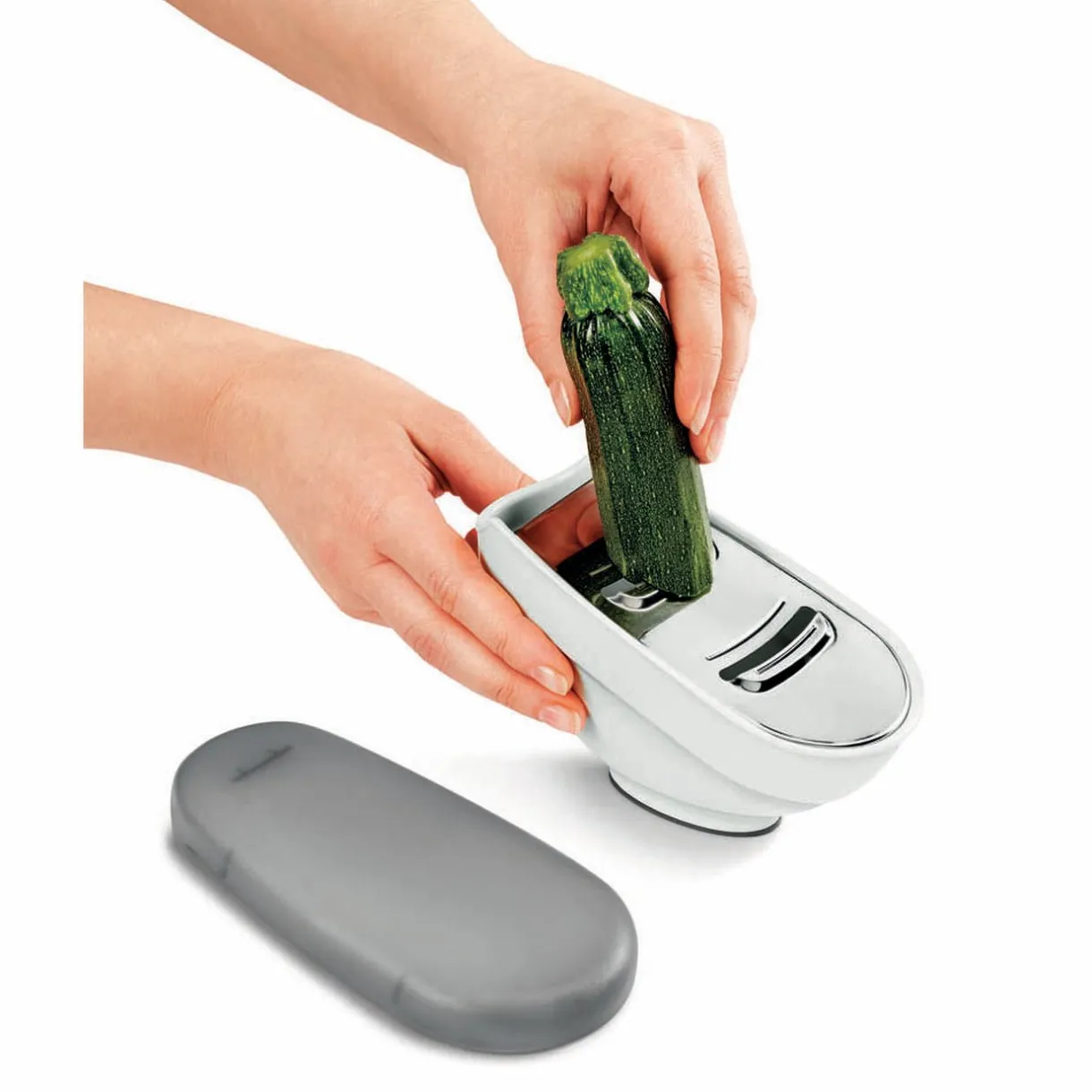 Râpe Metaltex avec couvercle et 3 lâmes interchangeables^Gifi Sale