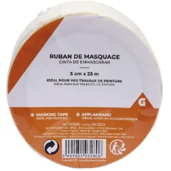 Discount Gifi Ruban de masquage blanc 5cm x25m