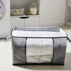 Entretien Du Linge|Gifi Sac de rangement avec poignées et fermeture à glissière 59x40x35cm