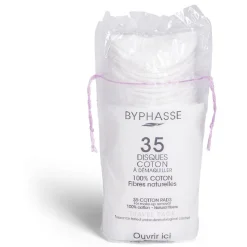 Hot Gifi Sachet de 35 disques de coton à démaquiller Byphasse