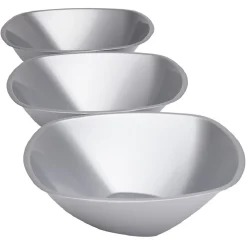 Saladier argenté réutilisable x3^Gifi Online