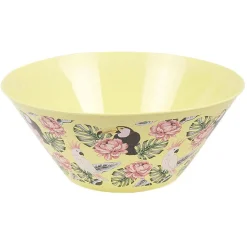 Saladier décor oiseau et feuille^Gifi New