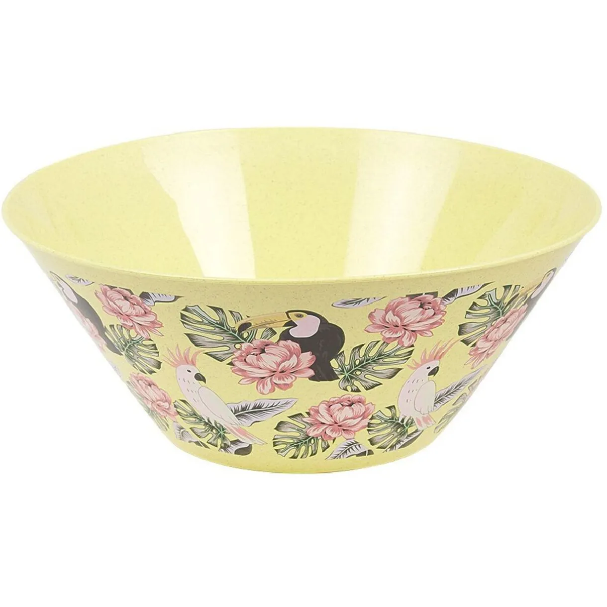 Saladier décor oiseau et feuille^Gifi New