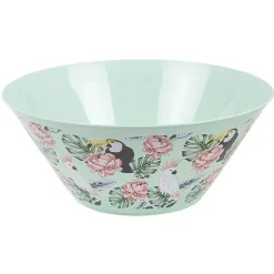 Saladier décor oiseau et feuille^Gifi New