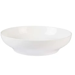 Saladier de service rond en porcelaine blanc^Gifi Hot