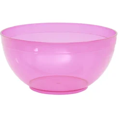 Saladier en plastique coloré avec couverts de service^Gifi New