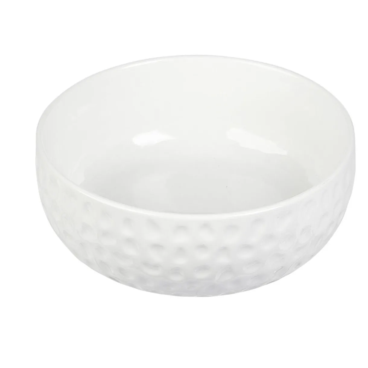 Saladier en porcelaine design martelé blanc^Gifi Outlet