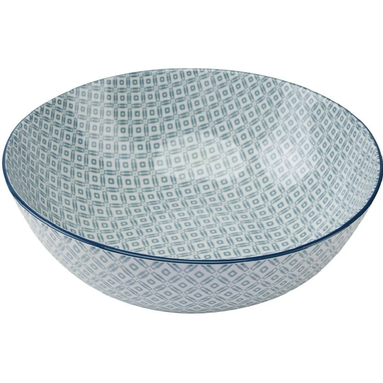 Saladier en porcelaine motif graphique coloré x2^Gifi Online