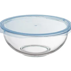 Saladier en verre avec couvercle x 2^Gifi Online
