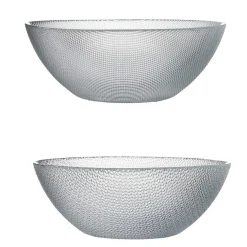 Saladier en verre design relief transparent x2^Gifi New