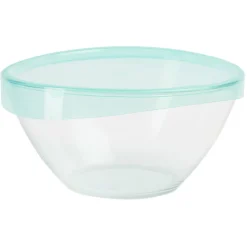 Saladier en verre Luminarc Keep'n Bowl couvercle vert Ø28cm^Gifi Discount