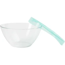Saladier en verre Luminarc Keep'n Bowl couvercle vert Ø28cm^Gifi Discount