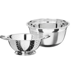Saladier et passoire en inox^Gifi Sale