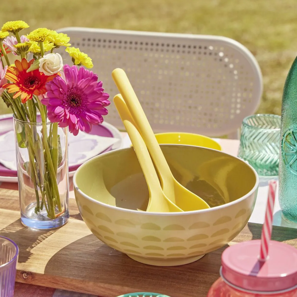 Saladier faïence à motifs Ø20xH8,5cm^Gifi Hot