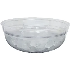 Saladier fraîcheur multicompartiments transparent et vert^Gifi Discount