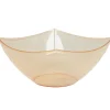 Saladier plastique carré orange transparent^Gifi