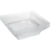 Saladier plastique carré transparent 22x22xH6,2 cm x12^Gifi Sale