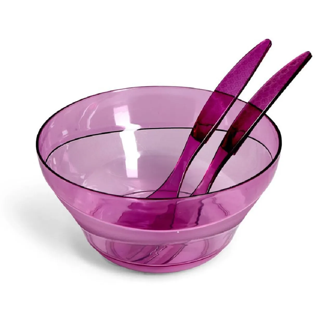 Saladier plastique Ø25cm avec couverts à salade - 3 modèles^Gifi Online