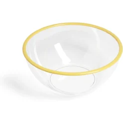 Saladier plastique transparent bordure colorée Ø28xH12cm - 3 coloris^Gifi Clearance