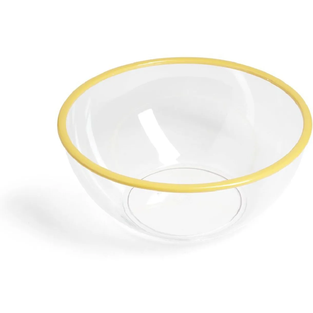 Saladier plastique transparent bordure colorée Ø28xH12cm - 3 coloris^Gifi Clearance