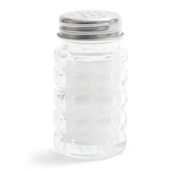 Salière et poivrière de table en verre et inox 50ml^Gifi Best