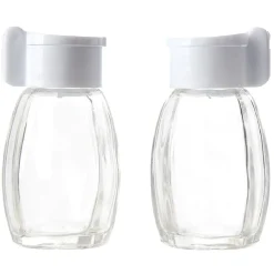 Salière et poivrière en verre^Gifi