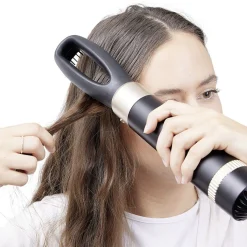 Hot Gifi Sèche cheveux multifonction - 5 embouts - Effets lissé/bouclé/naturel