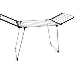 Entretien Du Linge|Gifi Séchoir à linge horizontal blanc et bleu 20 m d'étendage