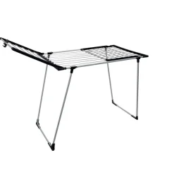 Entretien Du Linge|Gifi Séchoir à linge horizontal blanc et bleu 20 m d'étendage