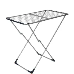 Entretien Du Linge|Gifi Séchoir à linge horizontal gris et bleu 18 m d'étendage