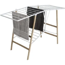 Entretien Du Linge|Gifi Séchoir à linge horizontal étendoir effet bois 15m