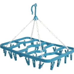 Entretien Du Linge|Gifi Séchoir à linge étndoir 24 pinces bleu