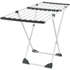 Entretien Du Linge|Gifi Séchoir extensible 18m d'étendage gris blanc
