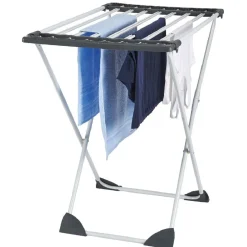 Entretien Du Linge|Gifi Séchoir extensible 18m d'étendage gris blanc
