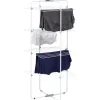 Entretien Du Linge|Gifi Séchoir tour sur roulettes étendoir à linge 4 niveaux