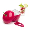 Seau à glacons forme cerise rouge avec pince^Gifi New