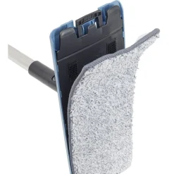 Nettoyage Et Entretien|Gifi Seau essoreur + balai plat noir et bleu 8L