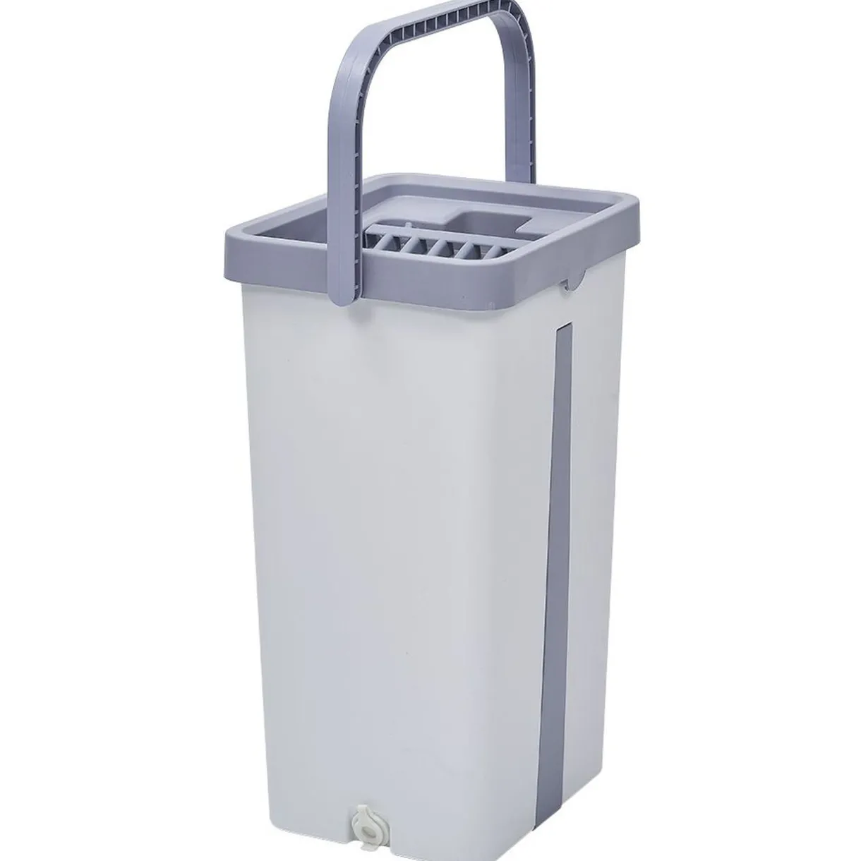 Nettoyage Et Entretien|Gifi Seau essoreur avec balai plat pliable 8 L