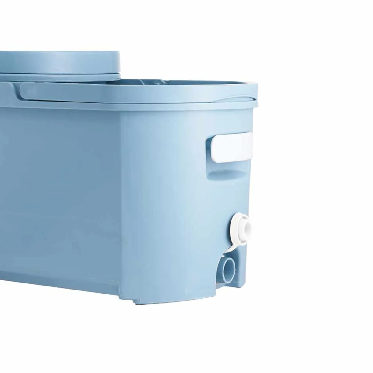 Nettoyage Et Entretien|Gifi Seau essoreur rétractable avec balai bleu gris et blanc