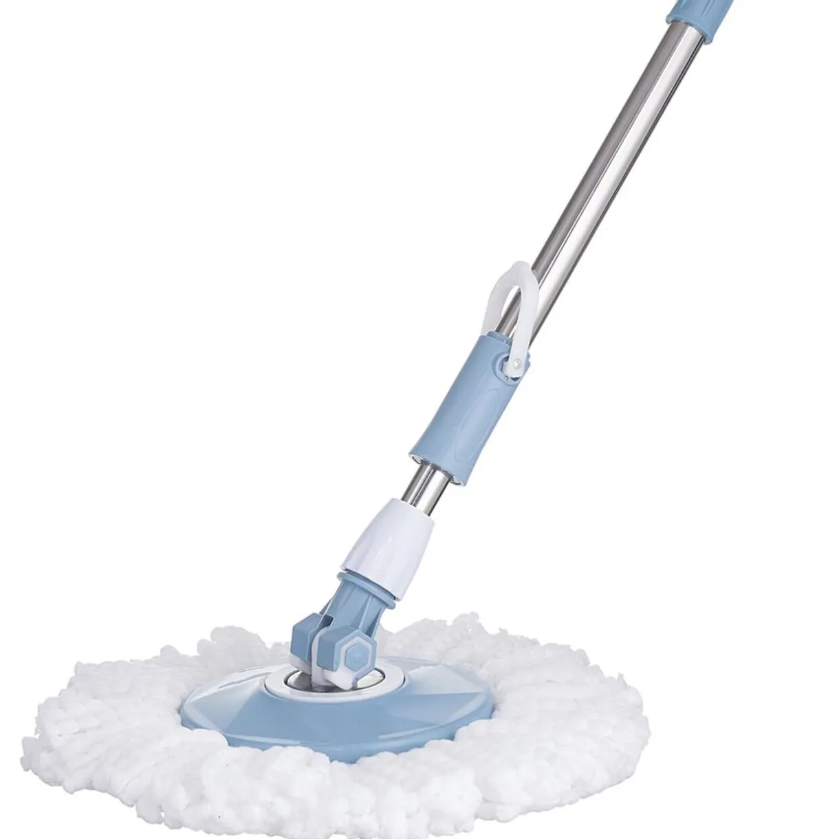 Nettoyage Et Entretien|Gifi Seau essoreur rétractable avec balai bleu gris et blanc