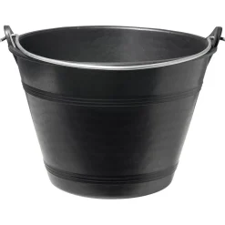 Nettoyage Et Entretien|Gifi Seau plastique noir 12L Ø35xH23cm