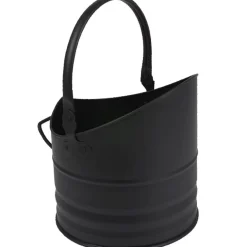 Discount Gifi Seau porte bûches noir