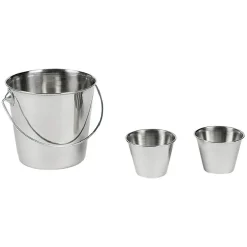 Seau pour frites inox argenté^Gifi Sale